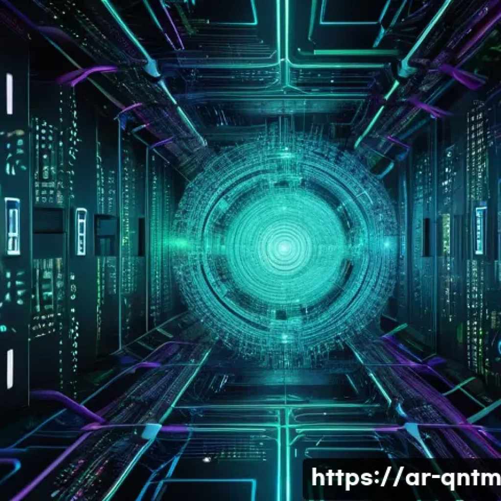 양자 컴퓨팅과 사이버 보안의 관계 - **Title: The Quantum Cryptographic Shift** A visually stunning, high-resolution image depicting ...